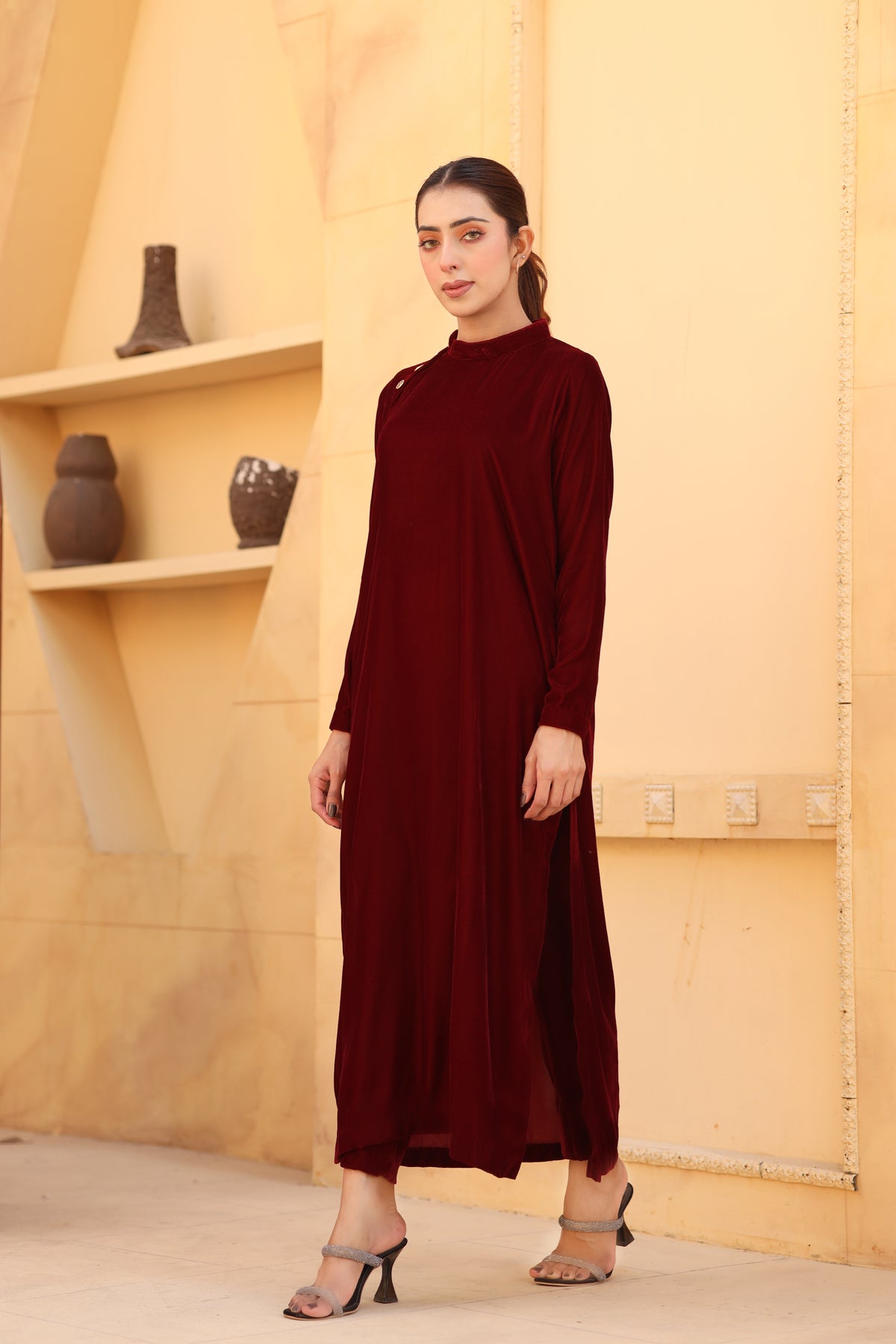 Maroon grace set