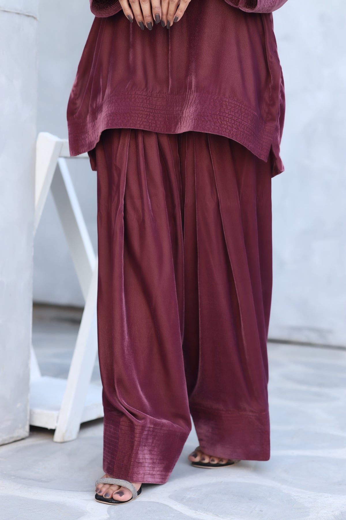 Deep plum set