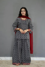 Lawn Black chunri