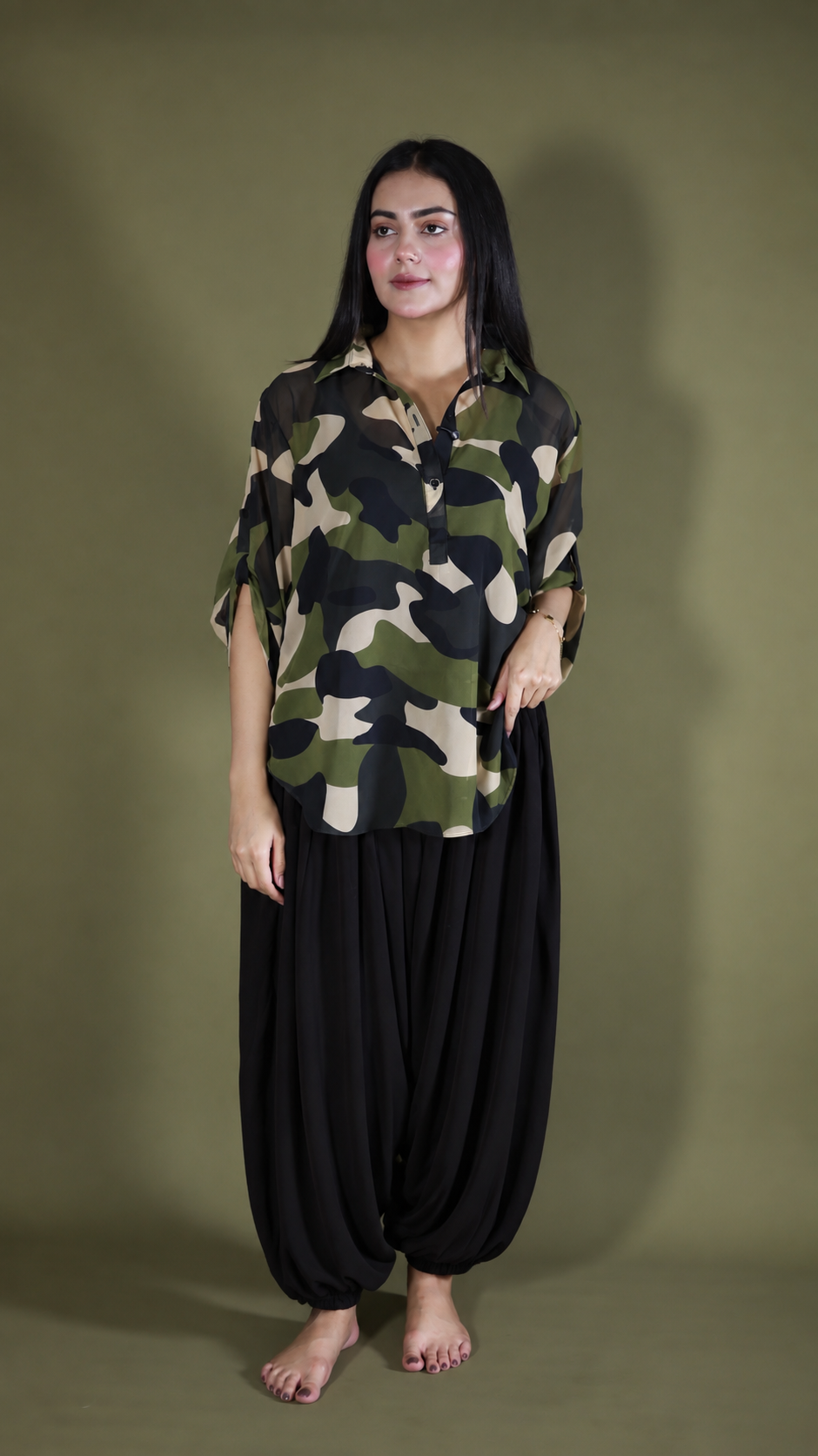 Camouflage shirt only