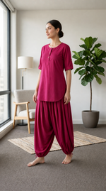 Lawn Pink Kurmal Set