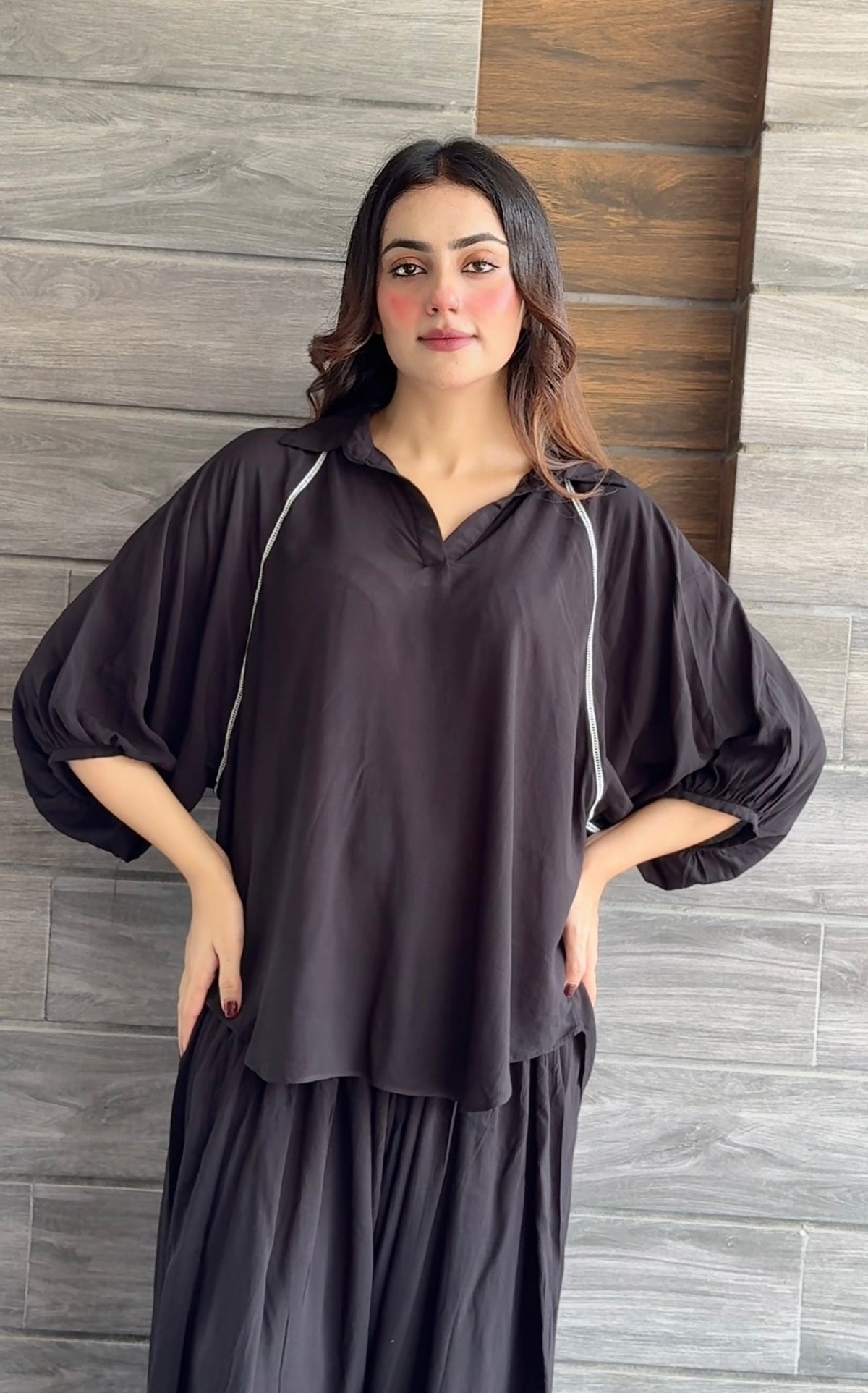 Black stripo set