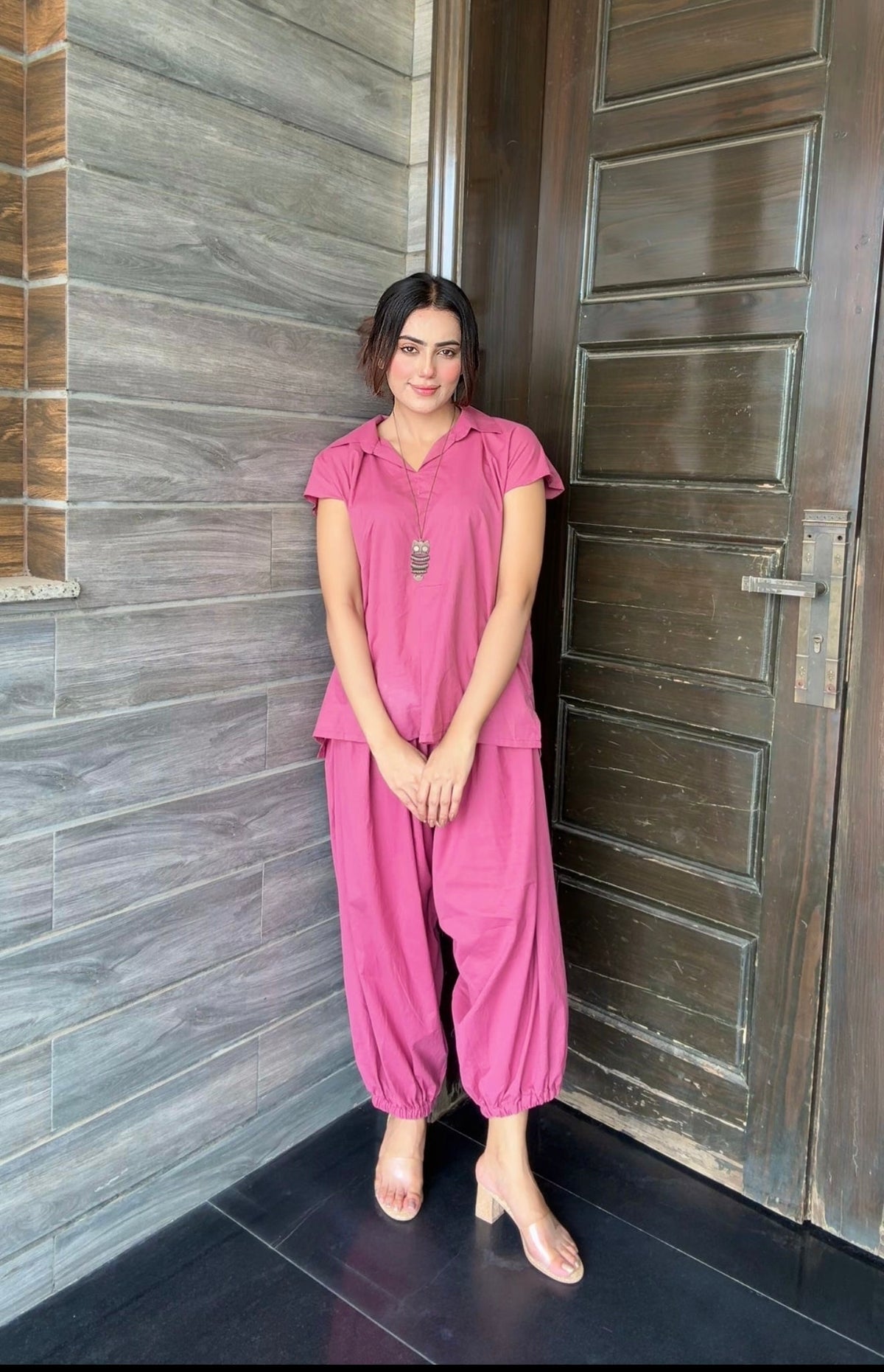 Lawn Rose pink set
