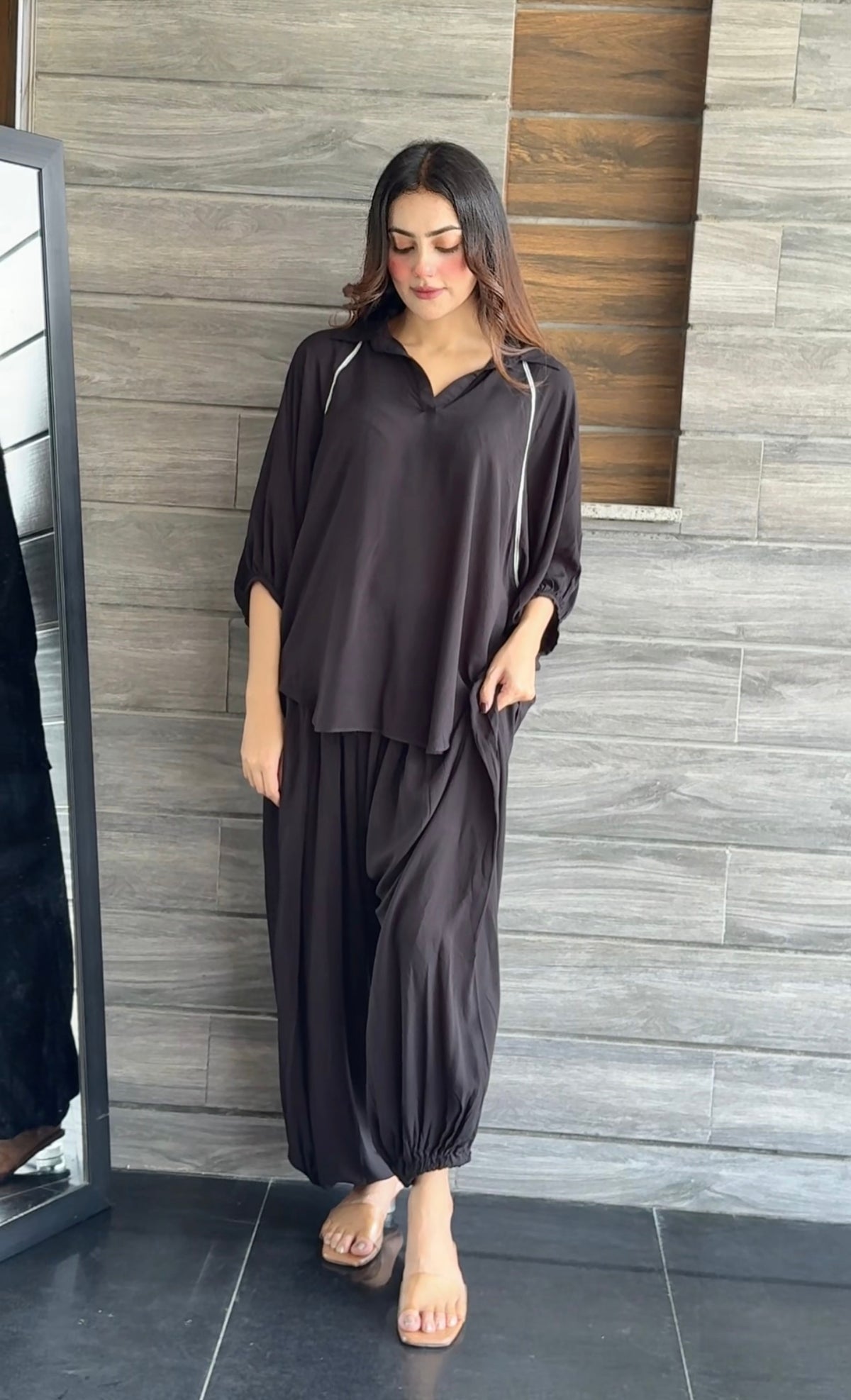Black stripo set