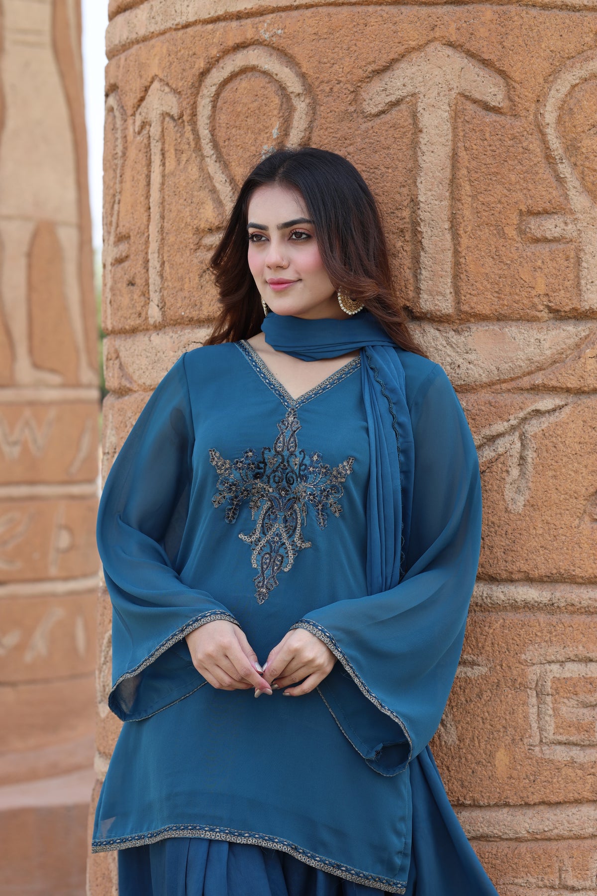 Zinc embroidered