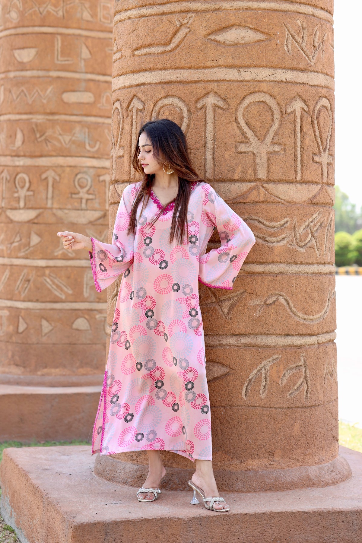 Satrangi Sahil silk dress