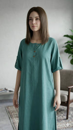Teal kurta set