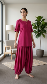 Lawn Pink Kurmal Set