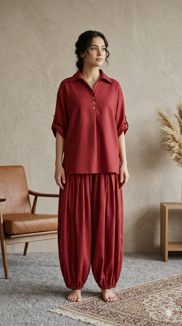 Lawn Maroon Talo