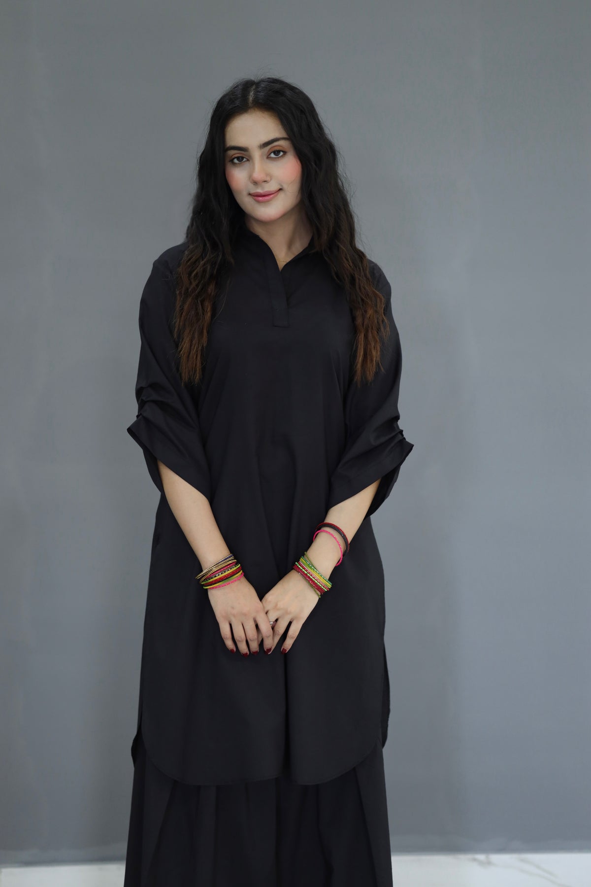 Black kurta set