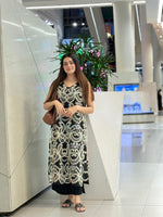 Lawn Black chikankari