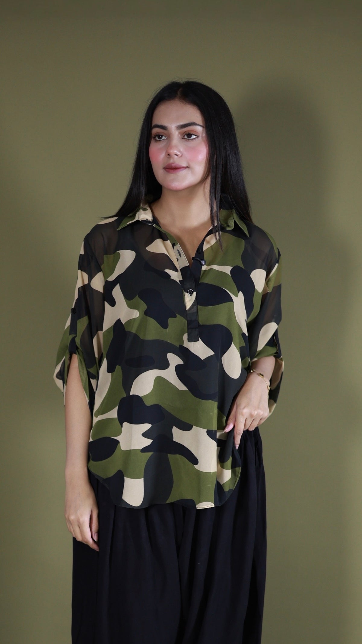 Camouflage shirt only