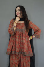 Ajrak frock