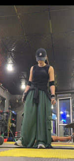 Green trousers