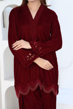 Maroon luxe velvet