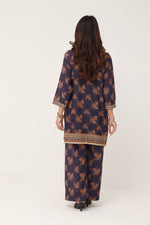 2 piece Navy blue printed