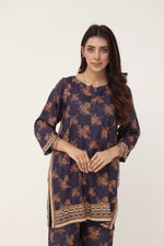 2 piece Navy blue printed