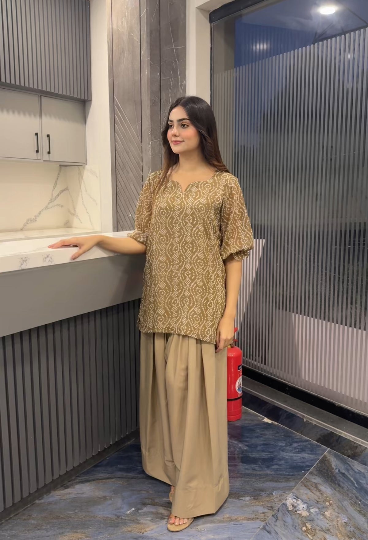 Chiffon Chunri set