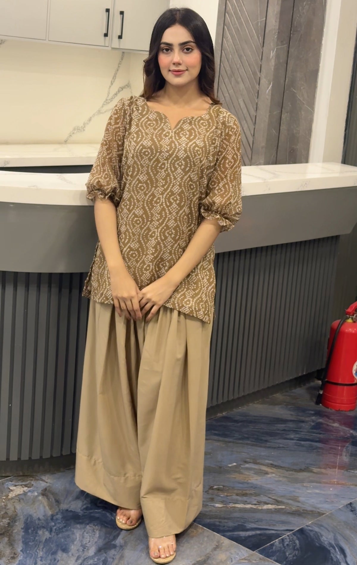 Chiffon Chunri set