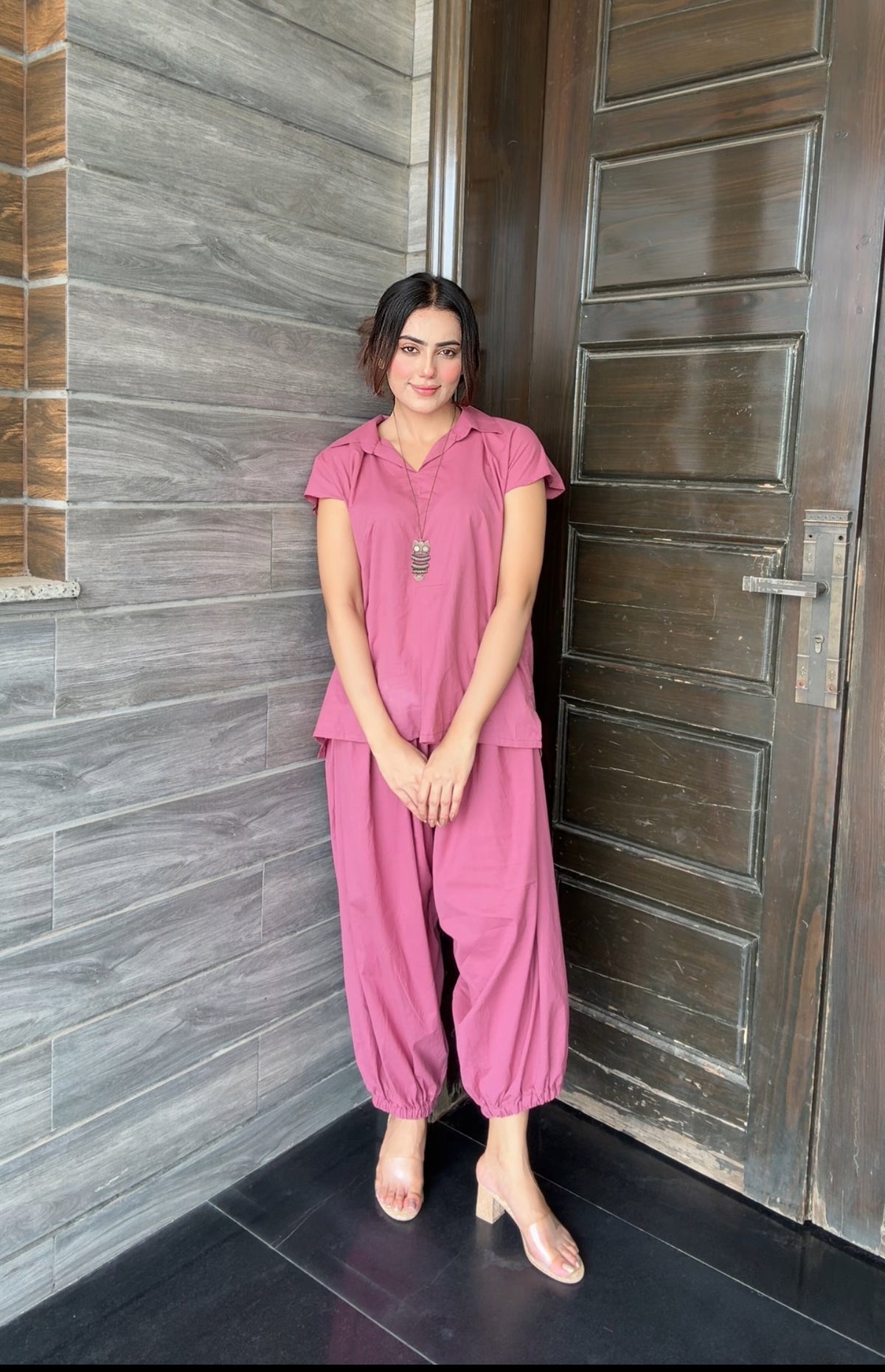 Lawn Rose pink set