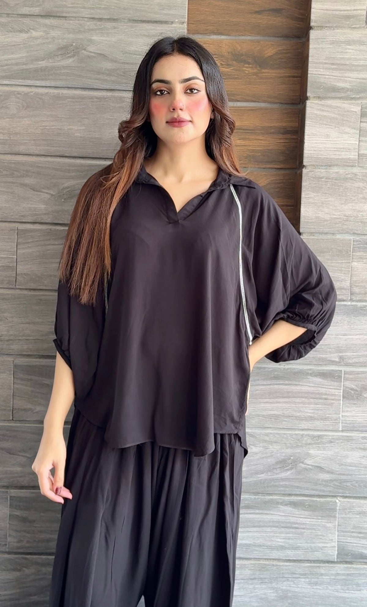 Black stripo set
