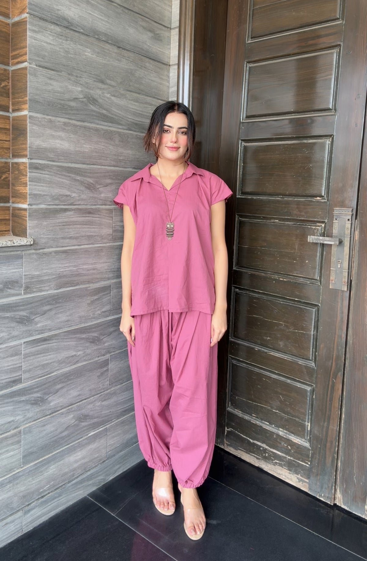 Lawn Rose pink set