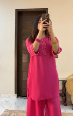 Pink pearl dress
