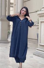 Modo blue set kurta shalwar