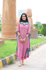 Chiffon purple grid
