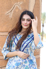 blue floral farshi