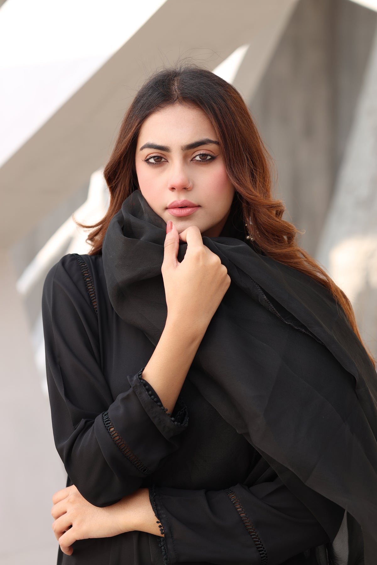 Black with polka culottes