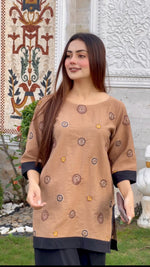 Camel embroidered set