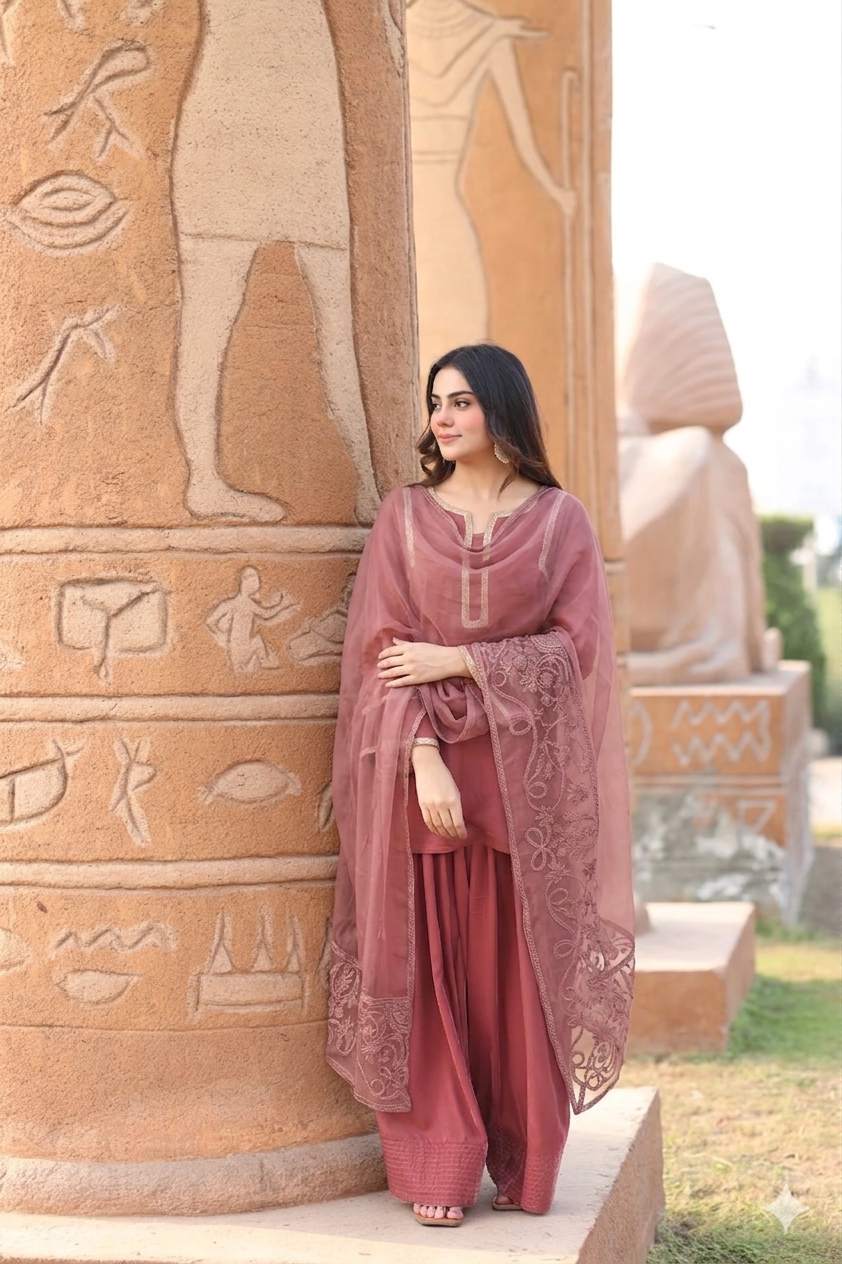Rose gold Farshi set